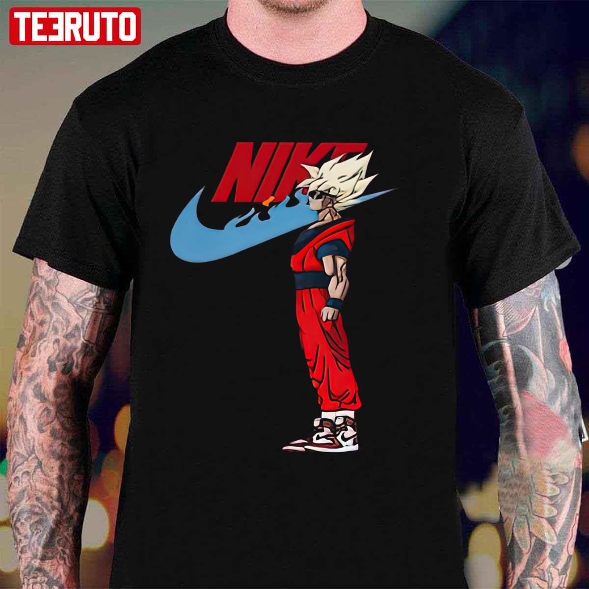 Goku Swoosh Nike Dragon Balls Anime Unisex T-Shirt - Teeruto