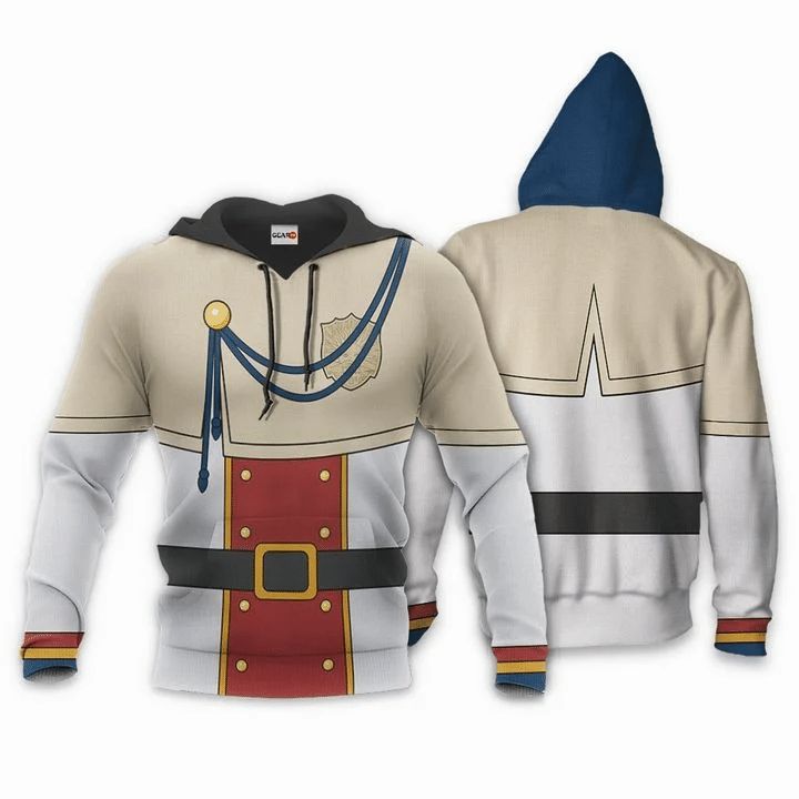 Golden Dawn Black Clover Anime Manga 3d Zip Hoodie