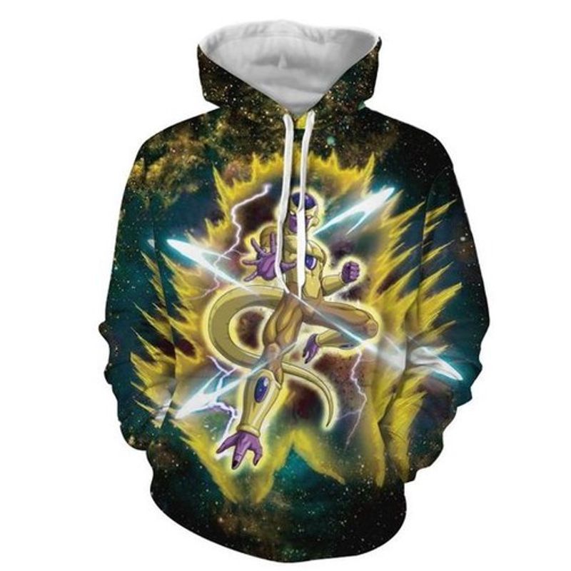 Golden Frieza Ultimate Evolution Galaxy Pullover 3d Hoodie