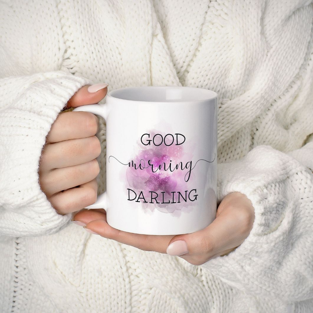 Good Morning Darling Personalised Splash Coffee Mug