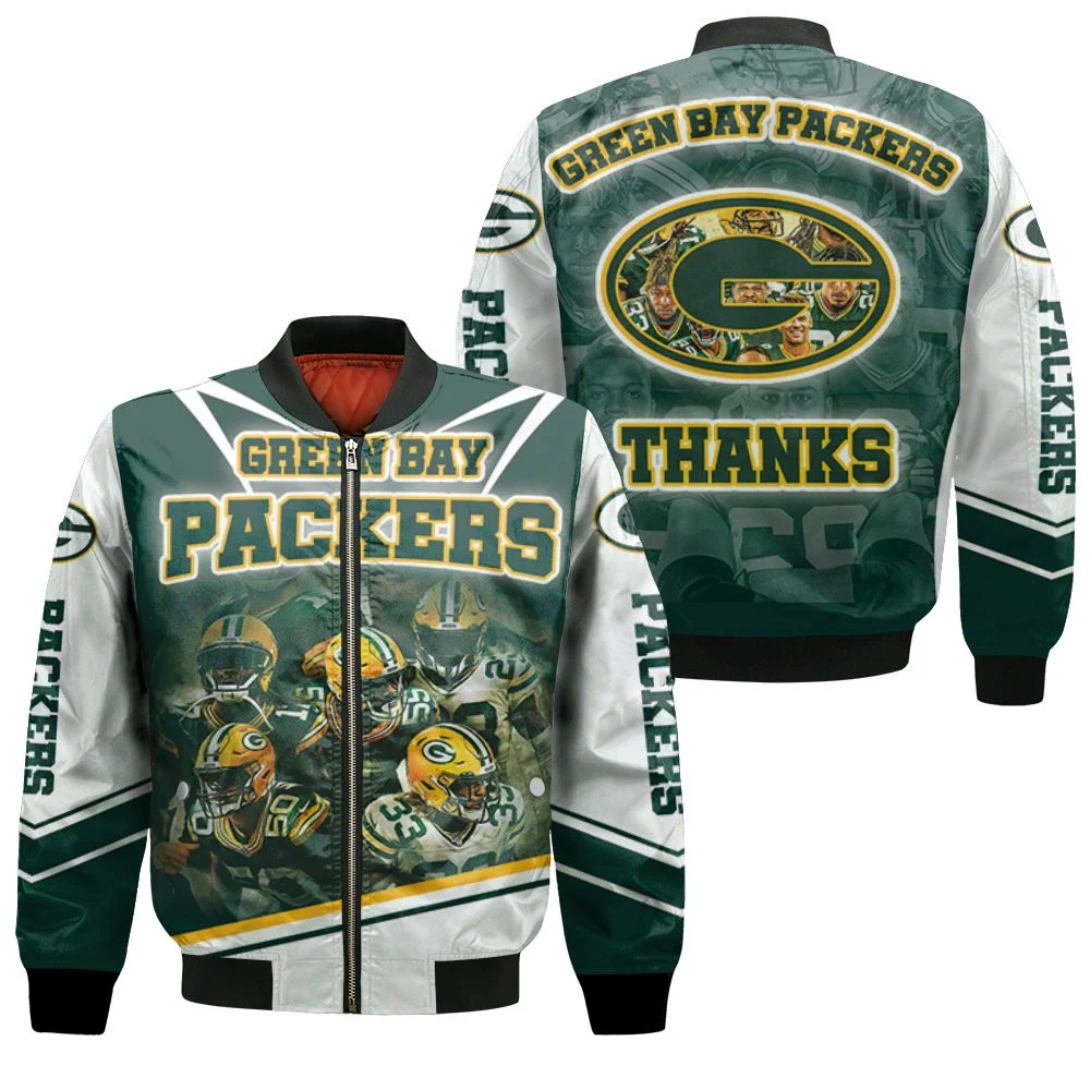 Green Bay Packers Legends Nfl 2020 Super Bowl Champions Thanks Bomber Jacket