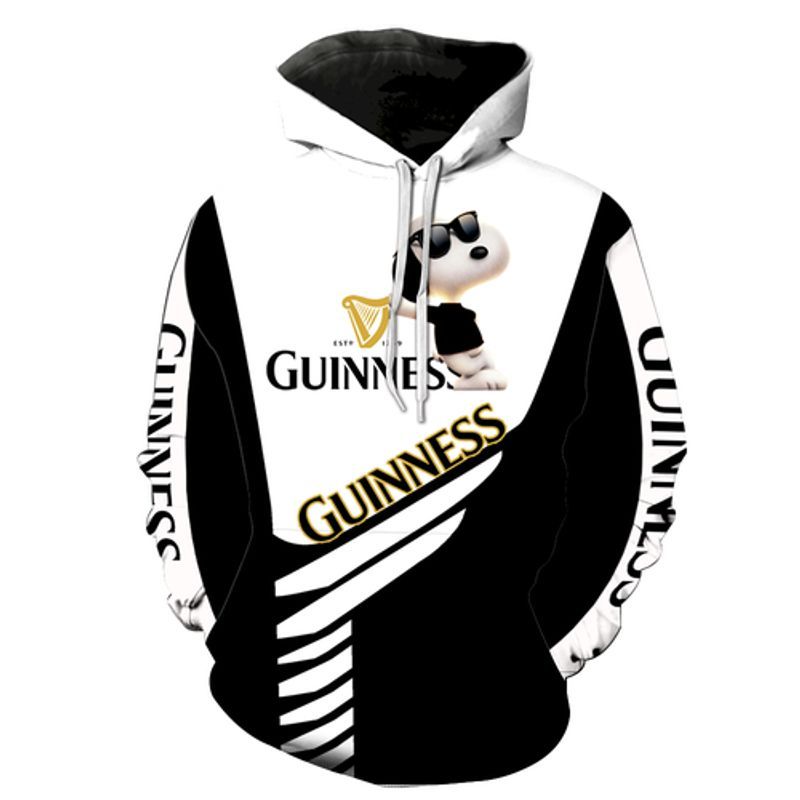 Guinness Snoopy Peanuts 3d Hoodie