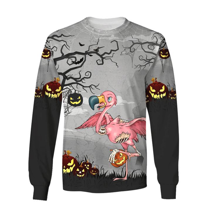 Halloween flamingo 3D Sweatshirt