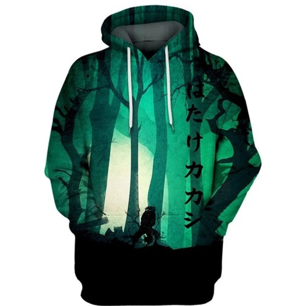 Hatake Kakashi Forest Naruto Anime 3d Hoodie
