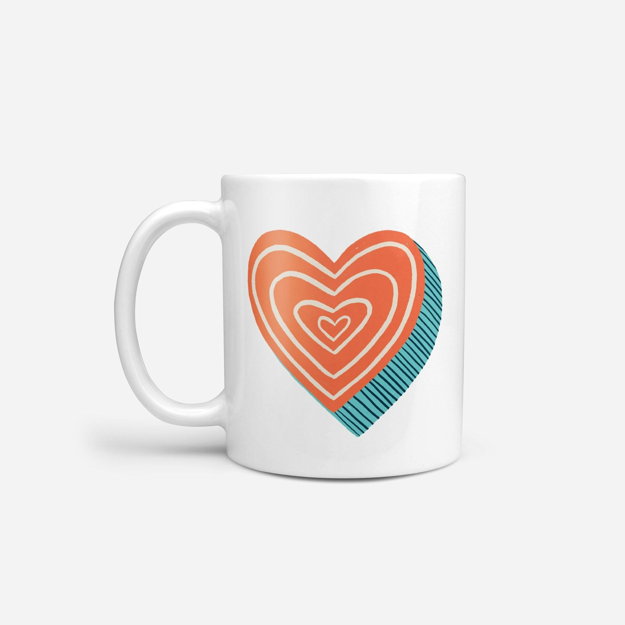 Heart Valentines Gift Coffee Lovers Mug