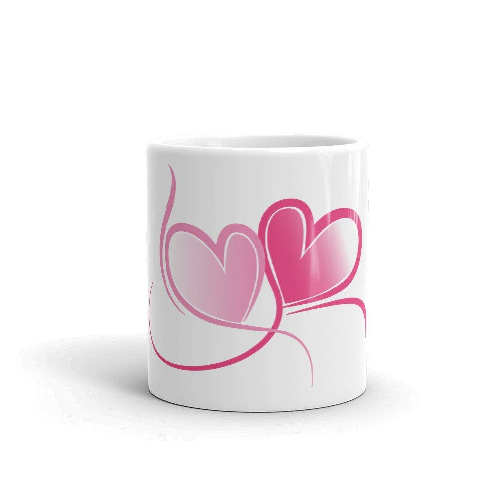 Hearts Coffee Mug Valentines Day