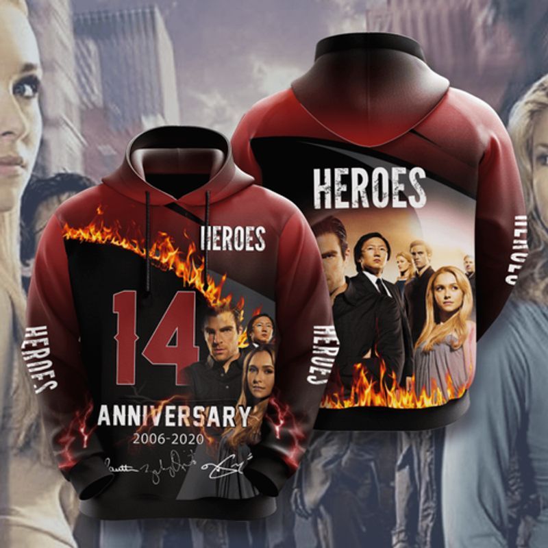 Heroes 14 Years Of 2006 2020 Signature 3d Hoodie