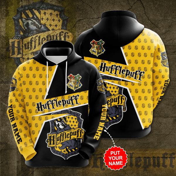 Hufflepuff Hogwarts School Signature Design Gift For Fan Custom 3d All Over Printed 1 Hoodie