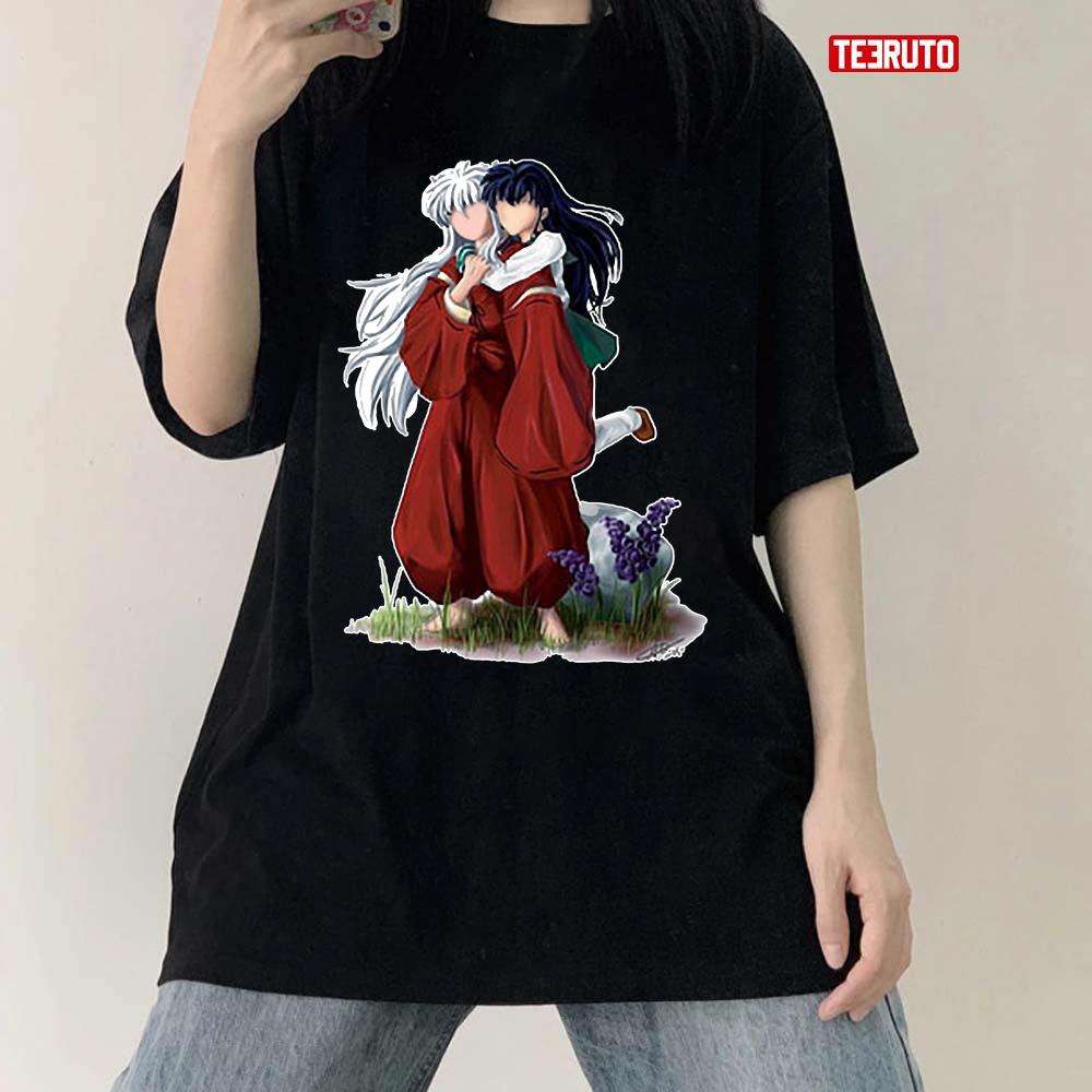 Inuyasha And Kagome Anime Couple Half Demon Unisex T-Shirt