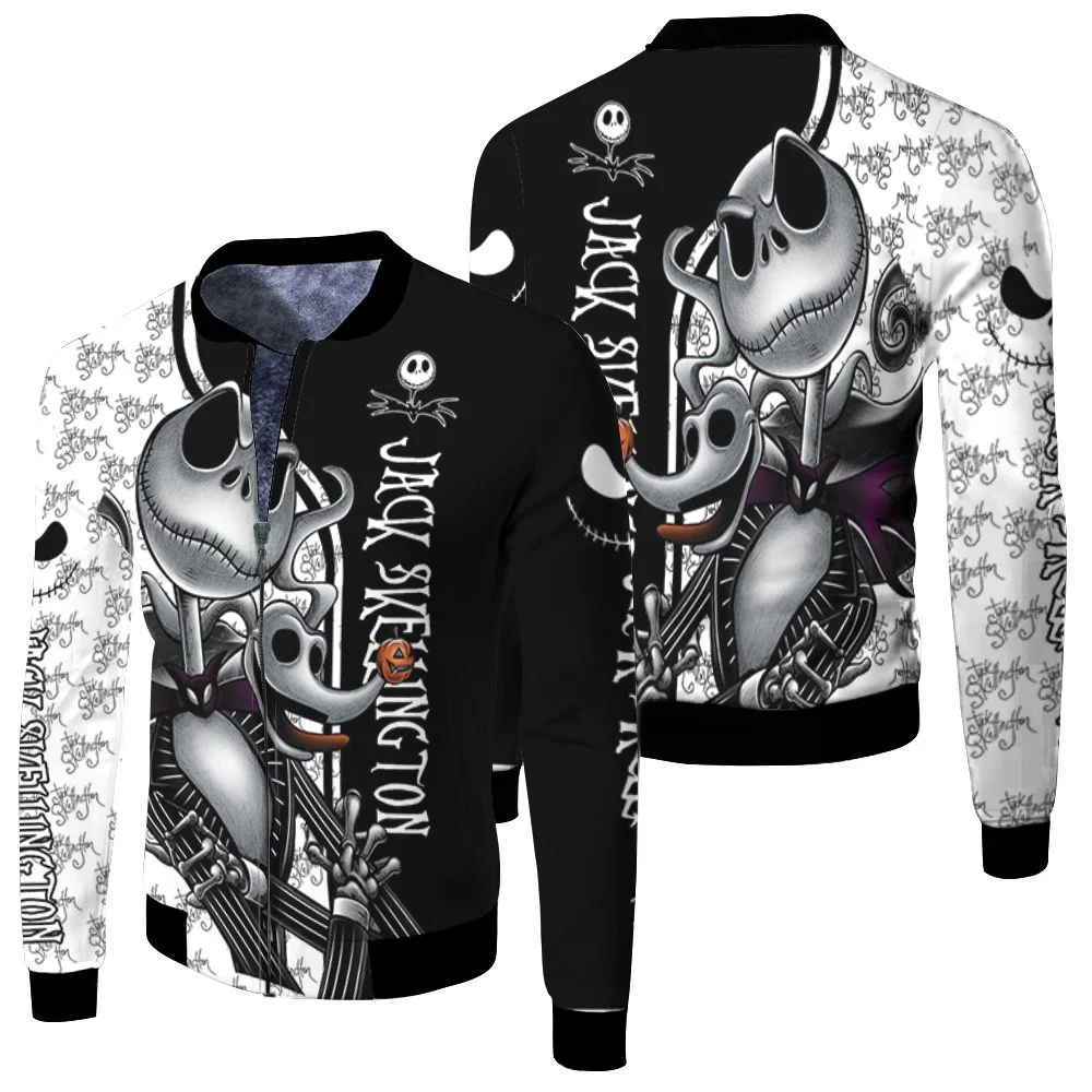 Jack Skellington And Zero Nightmare Before Christmas 3d T Shirt Hoodie Sweater Fleece Bomber Jacket