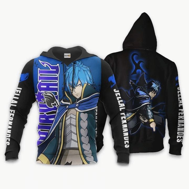 Jellal Fernandes Anime Manga Fairy Tai 3d T Shirt Zip Bomber Hoodie