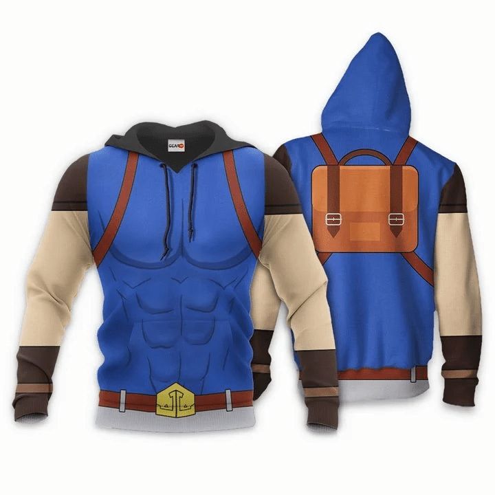 Jojos Bizarre Adventure Jonathan Joestar Anime Manga 3d Zip Hoodie