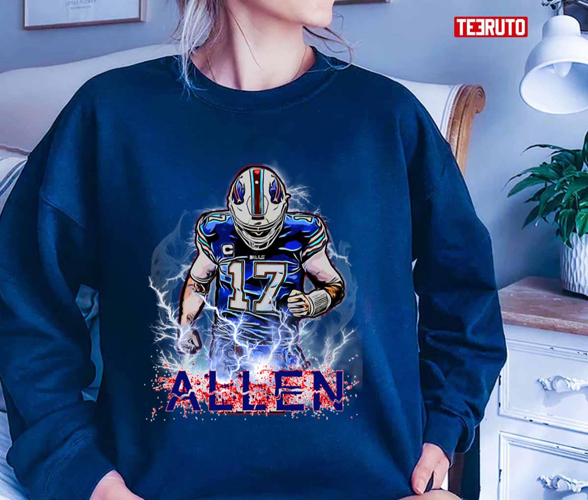 Sport Team Buffalo Bills Allen Town 17 Josh Allen Unisex Sweatshirt -  Teeruto