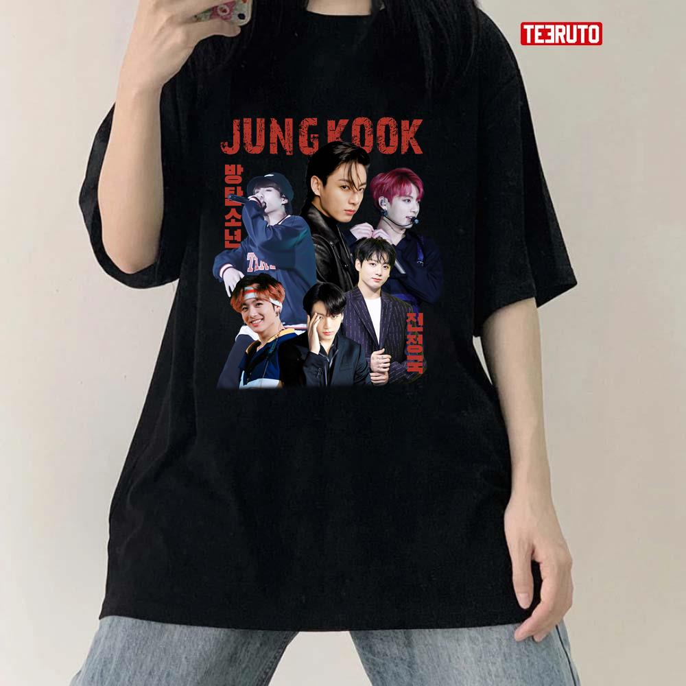 Jungkook Retro Army Bootleg Raptee Vintage Unisex T-Shirt