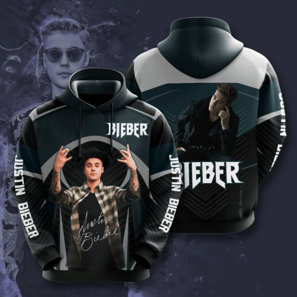 Justin Bieber Signature Design Gift For Fan Custom 3d All Over Printed Hoodie