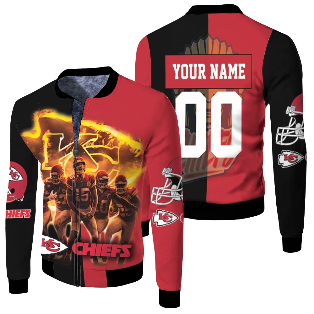 Kansas City Chiefs Afc West Champions Super Bowl 2021 Personalized Fleece Bomber Jacket