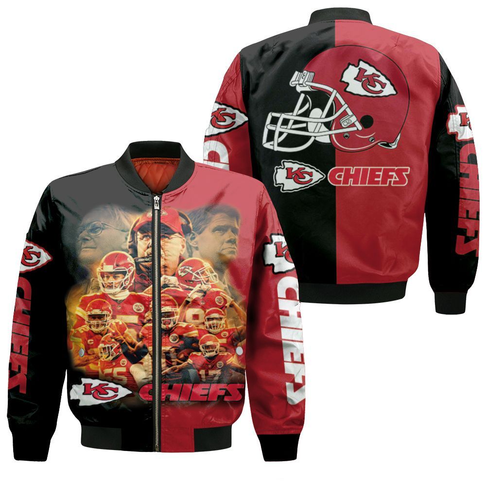 Kansas City Chiefs Afc West Division Champions Super Bowl 2021 Black & Red Bomber Jacket