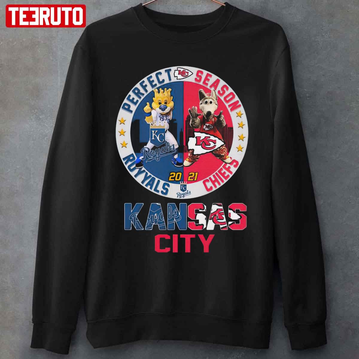 Kansas City Royals And Kansas City Chiefs Perfect Season Unisex T-Shirt -  Teeruto