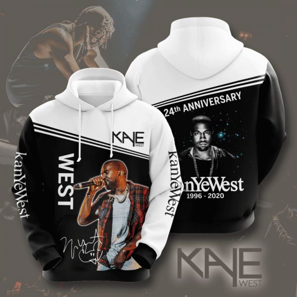 Kanye West 24th Anniversary 1966 2020 Signature Design Gift For Fan Custom 3d All Over Printed Hoodie