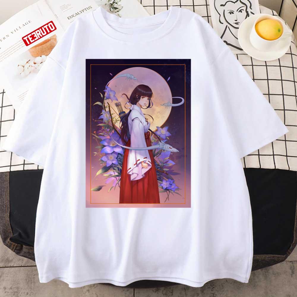 Kikyo Art Anime Inuyasha Unisex T-Shirt