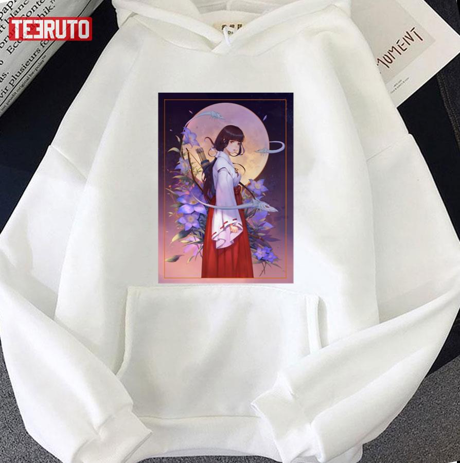 Kikyo Art Anime Inuyasha Unisex T-Shirt