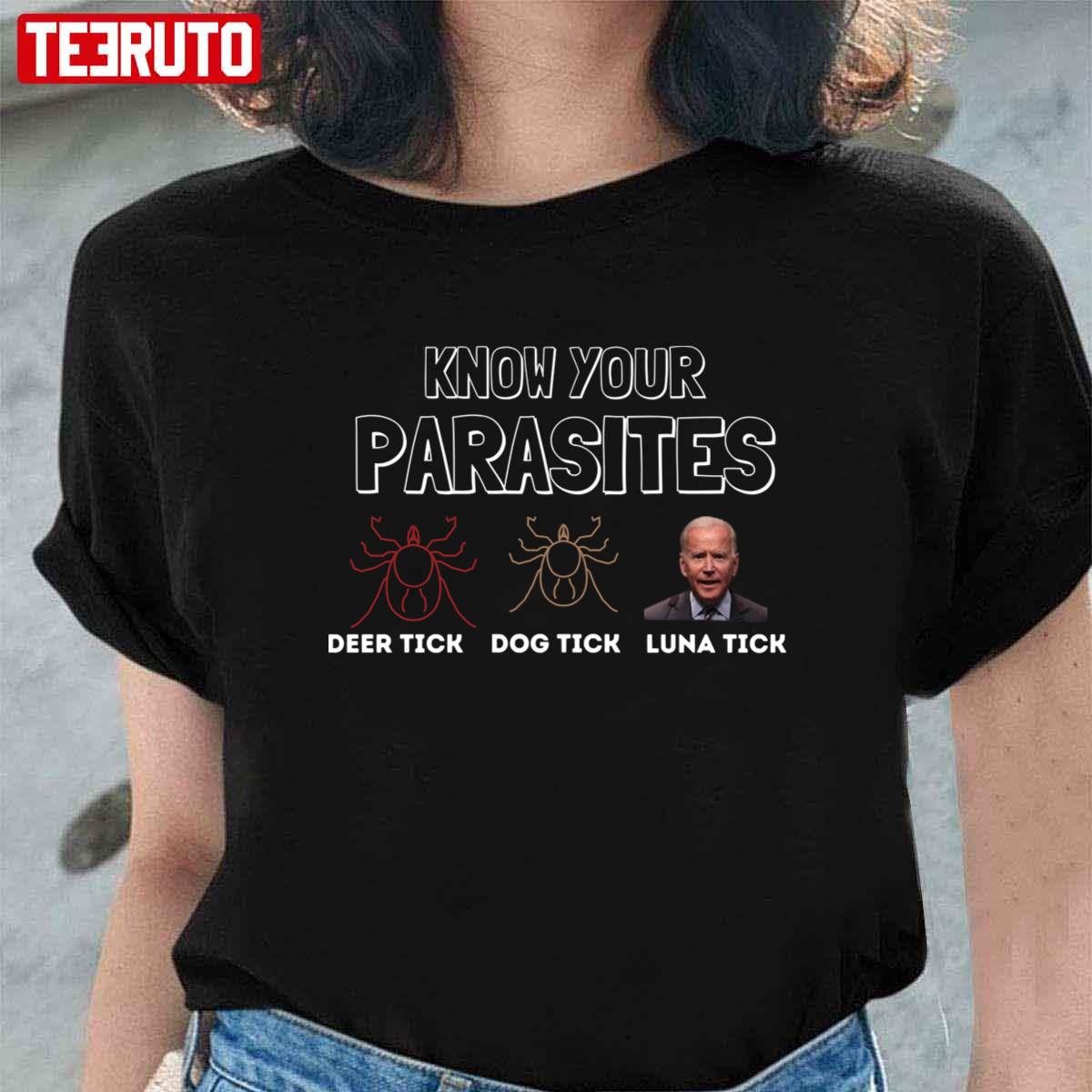 Know Your Parasites Fjb Let’s Go Brandon Unisex T-Shirt