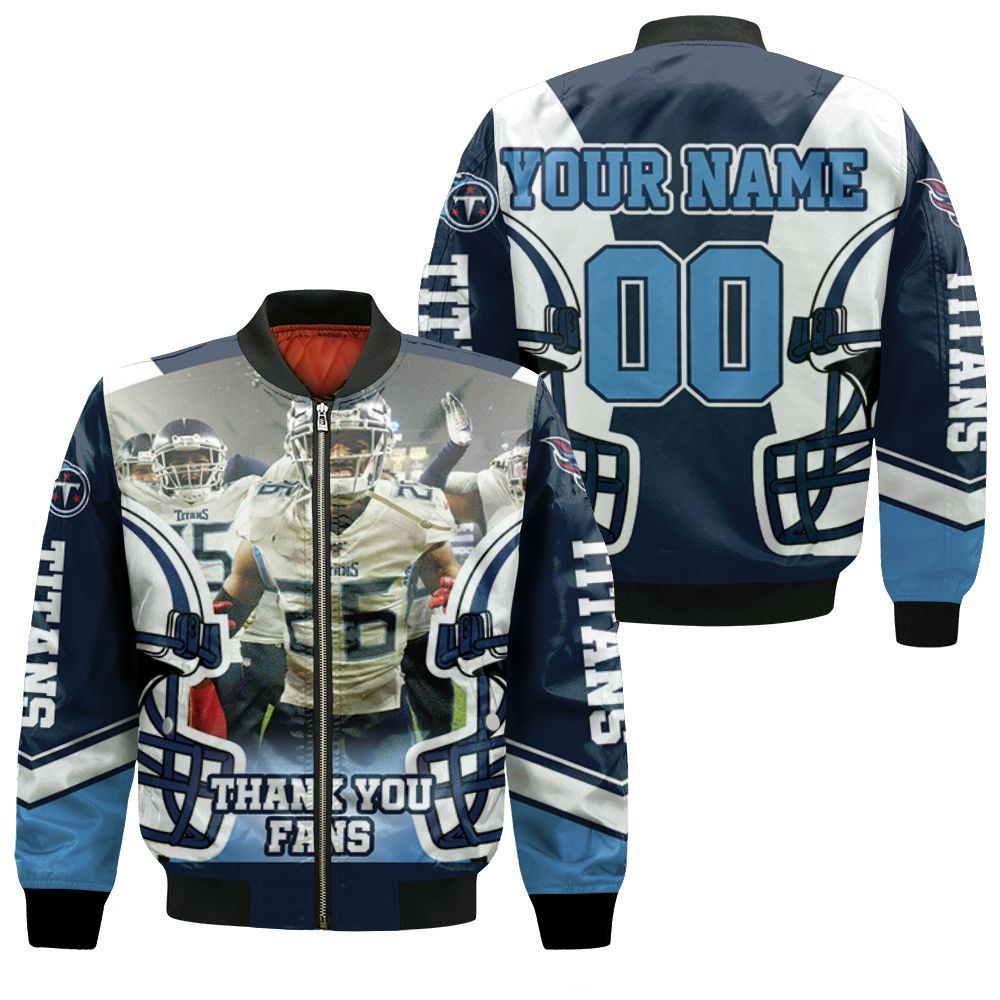 Kristian Fulton 26 Tennessee Titans Afc Division Champions Super Bowl 2021 Personalized Bomber Jacket