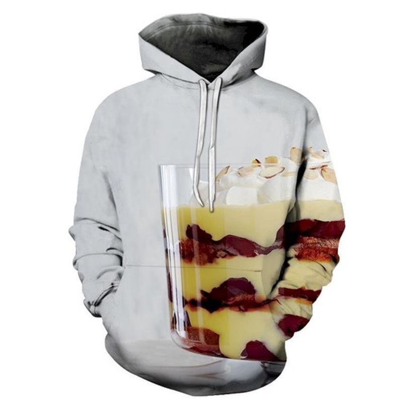 Layers Of Cake Food All Over Printed 3d Hoodie