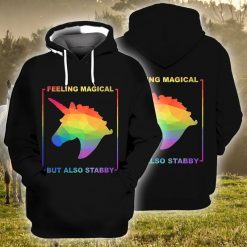 Lgbt Feeling Magical But Also Stabby 3d Zip Hoodie