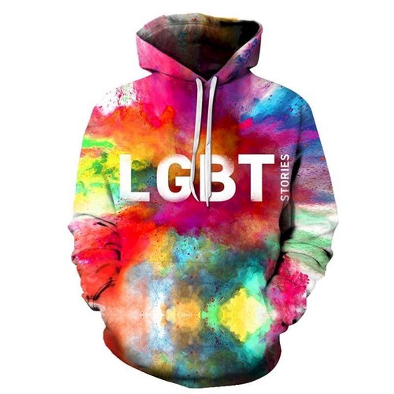 Lgbt Pride Colors Rainbow All Over Printed 3d Hoodie