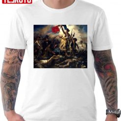 Liberty Leading The People By Eugène Delacroix Unisex T-Shirt