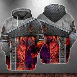 Love Dragon 3 3d Zip Hoodie