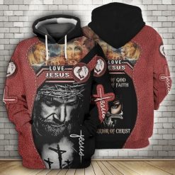 Love Jesus Warrior Of Christ 3d Zip Hoodie
