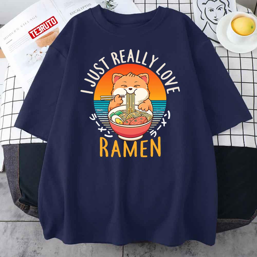 Love Ramen Japanese Noodles Kawaii Unisex T-Shirt