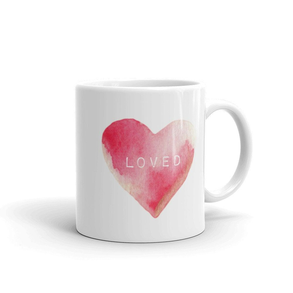 Loved Heart Valentines Mug