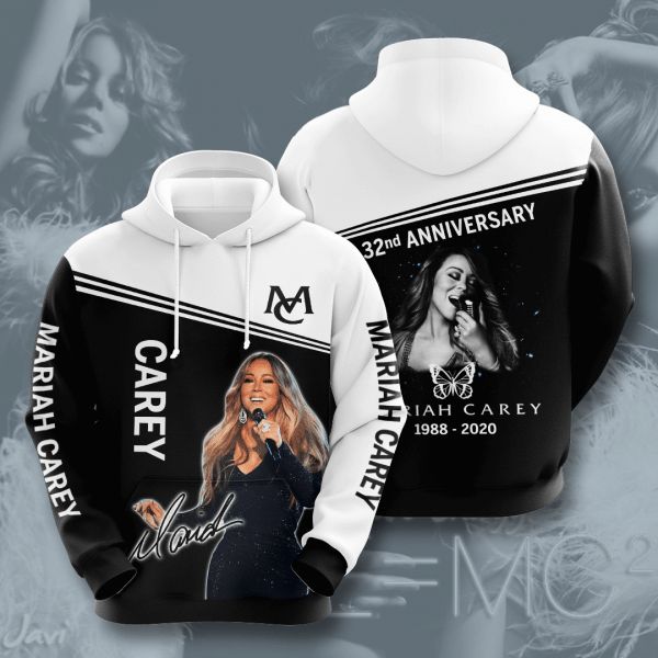 Mariah Carey 32th Anniversary 1988 2020 Signature Design Gift For Fan Custom 3d All Over Printed Hoodie