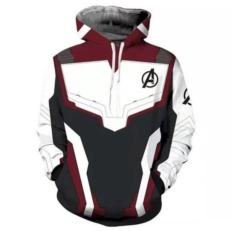 Marvel The Avengers 4 Endgame Quantum Realm Cosplay Costume 3d Hoodie