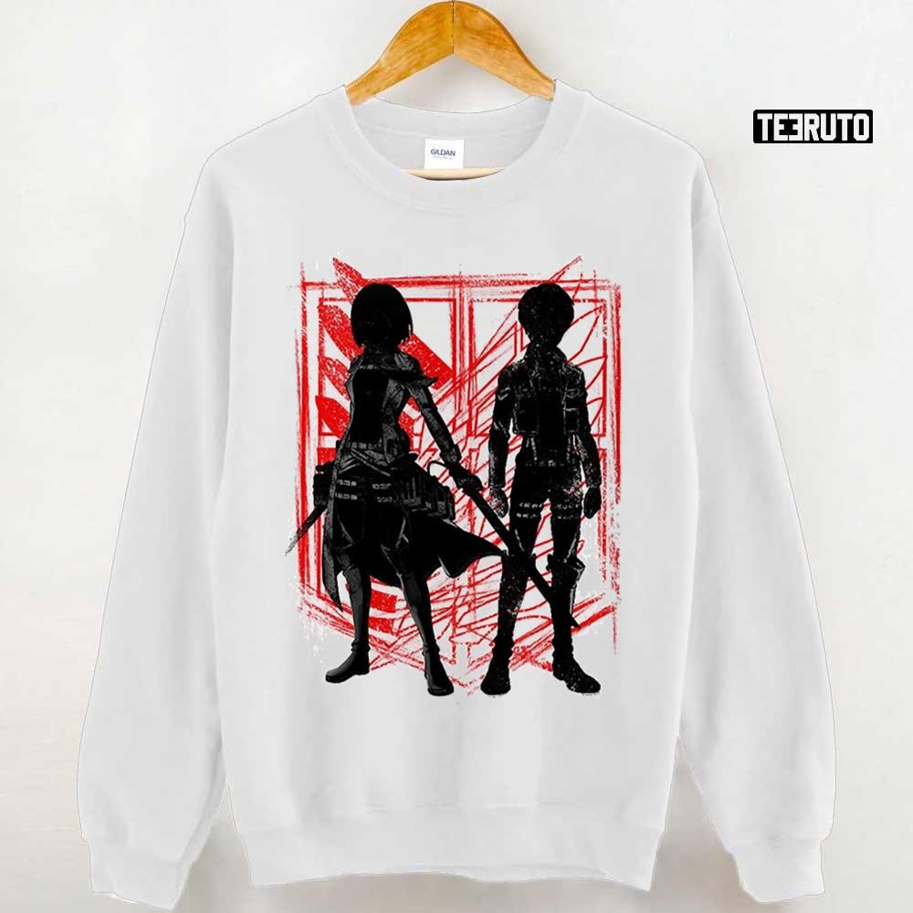 Mikasa X Eren The World Is Cruel And Also Very Beautiful Copy Unisex Sweatshirt