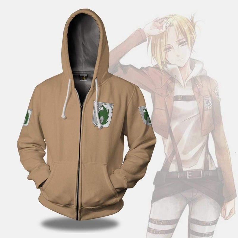 Military Police Regiment Attack On Titan Anime Hoodie Cosplay Unisex Casual 3D