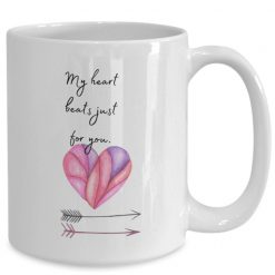 My Heart Beats Just For You Valentine Mug