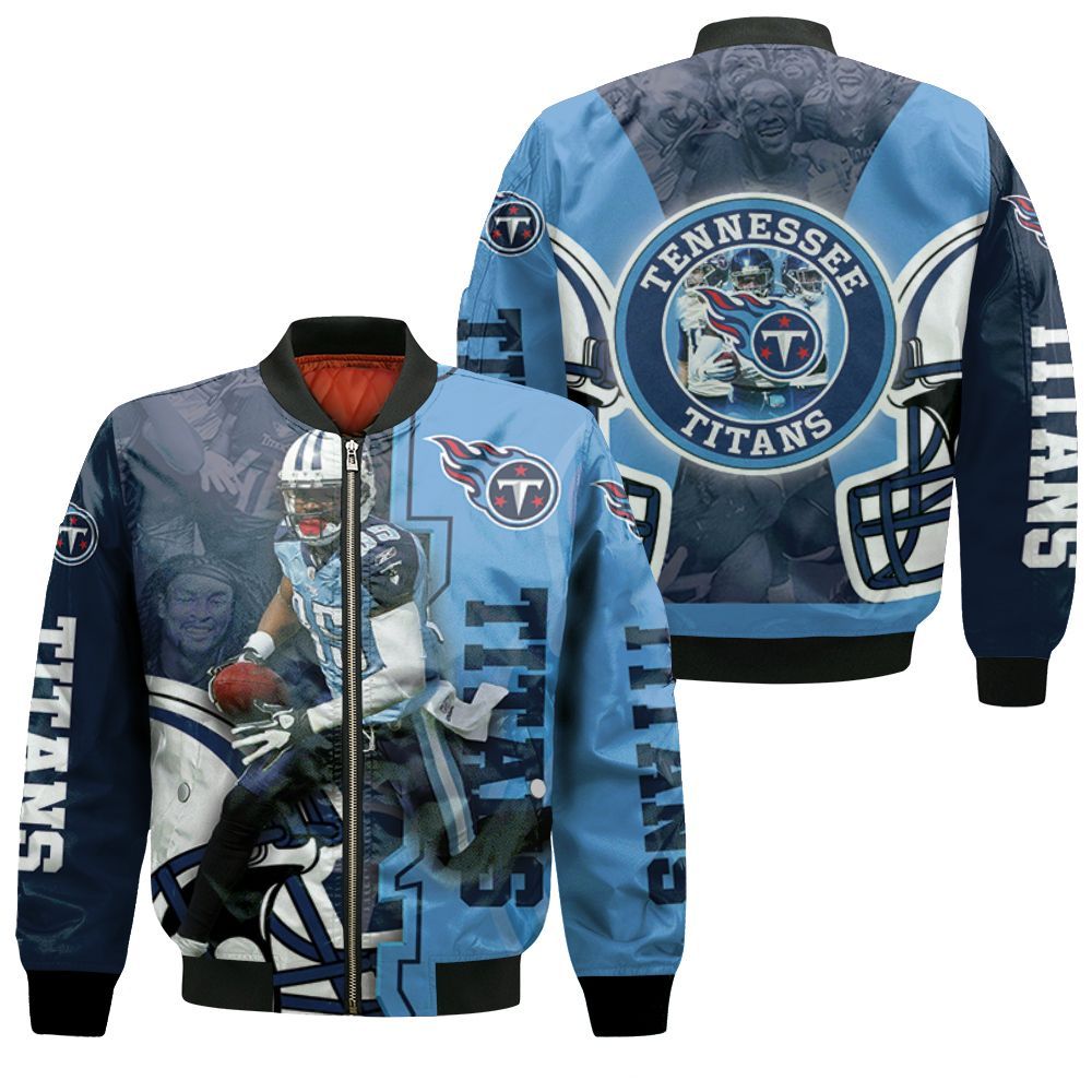 Mycole Pruitt # 85 Tennessee Titans Afc South Division Super Bowl 2021 Bomber Jacket