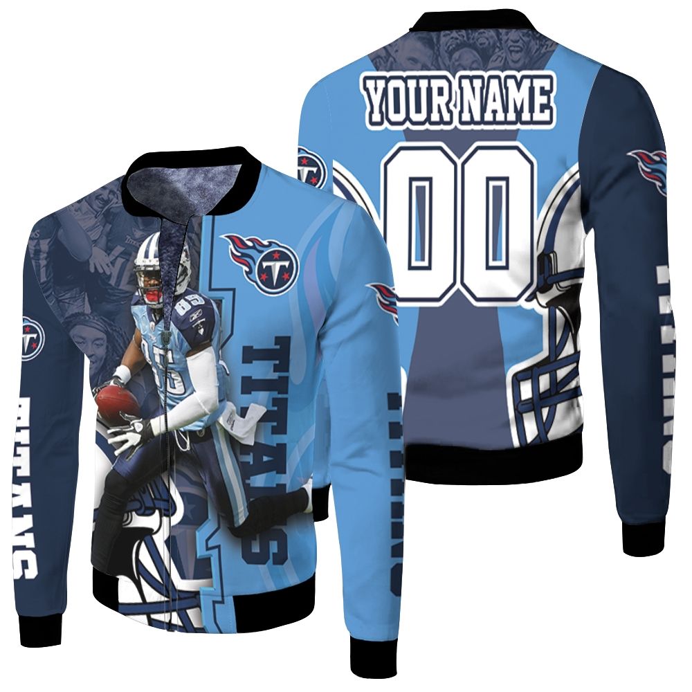 Mycole Pruitt 85 Tennessee Titans Afc South Division Super Bowl 2021 Personalized Fleece Bomber Jacket