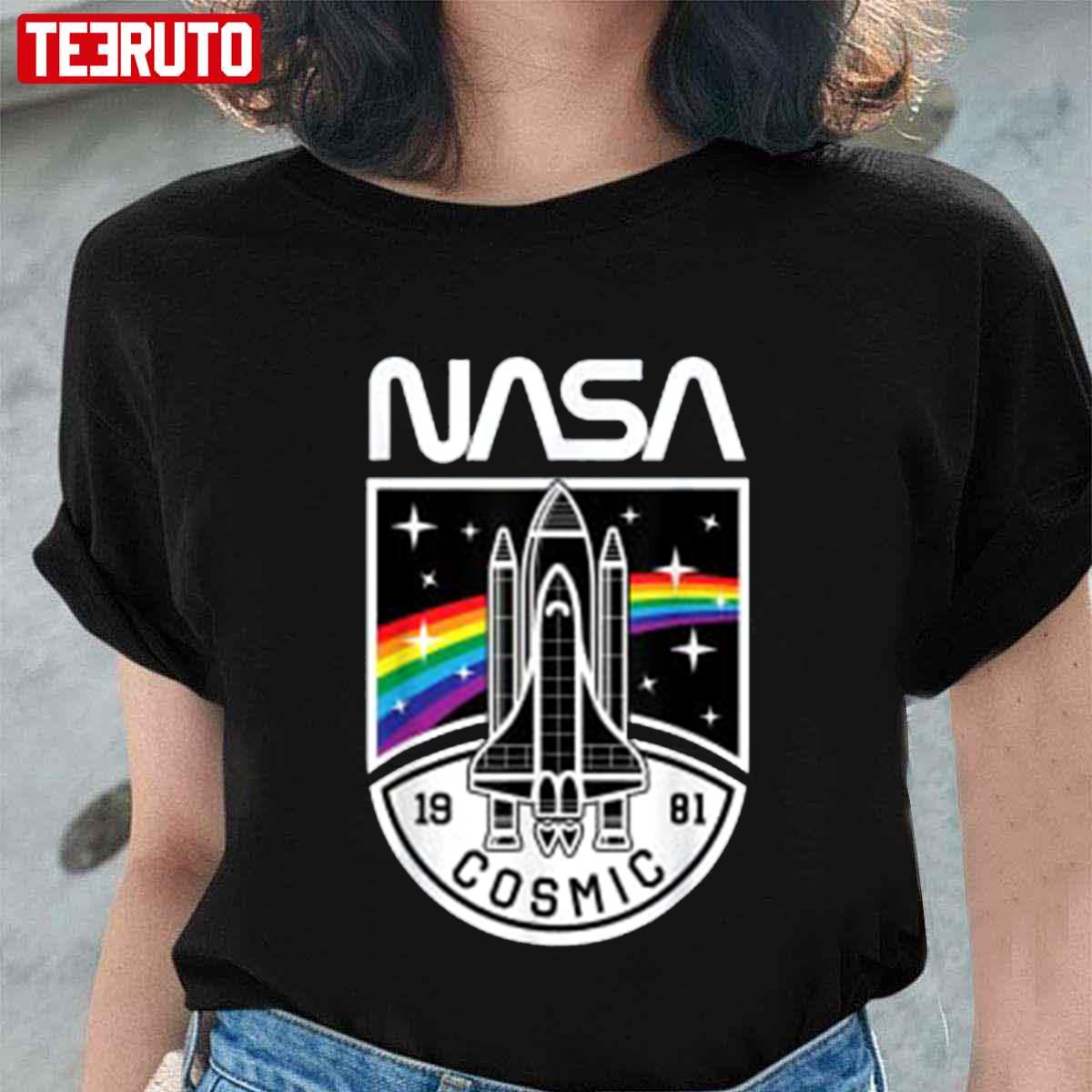 Nasa 1981 Cosmic With Space Shuttle Unisex T-Shirt
