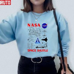 Nasa Space Shuttle Schematic Details Unisex Sweatshirt