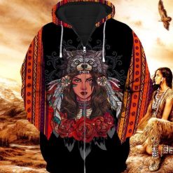 Native Pride Viking 3d Zip Hoodie