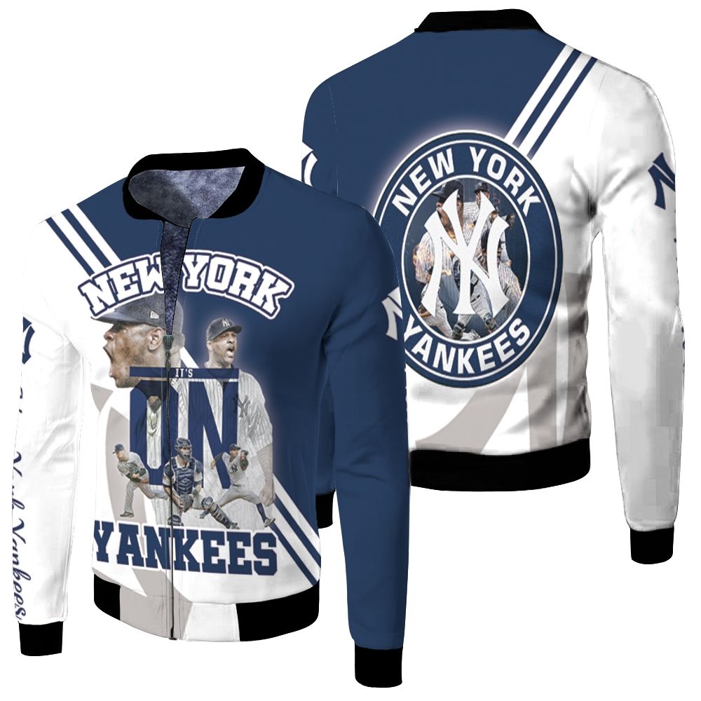 New York Yankees Luis Severino Mariano Rivera Its On For Fan Fleece Bomber Jacket