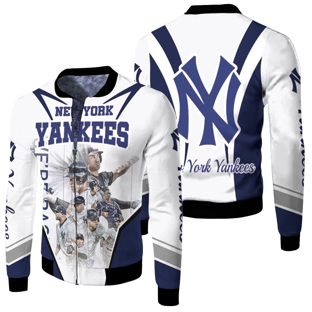 New York Yankees We Are Back 2018 Spring Training For Fan Fleece Bomber Jacket