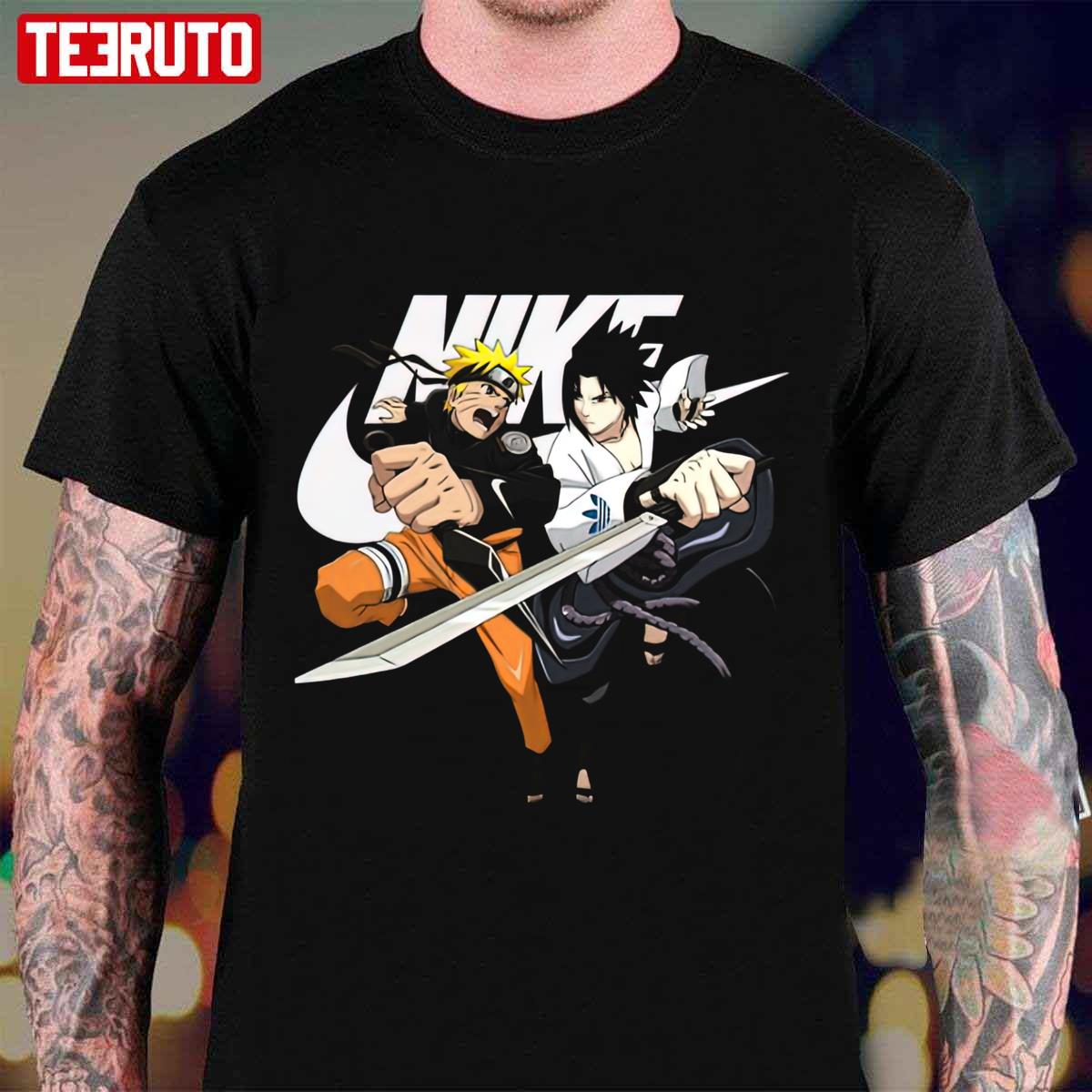 Nike Naruto And Sasuke Version Unisex T-Shirt