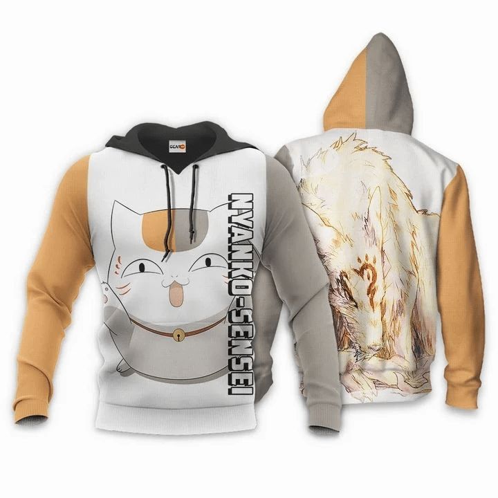 Nyanko Sensei Madara Natsume Yuujinchou Anime Manga 3d Zip Hoodie
