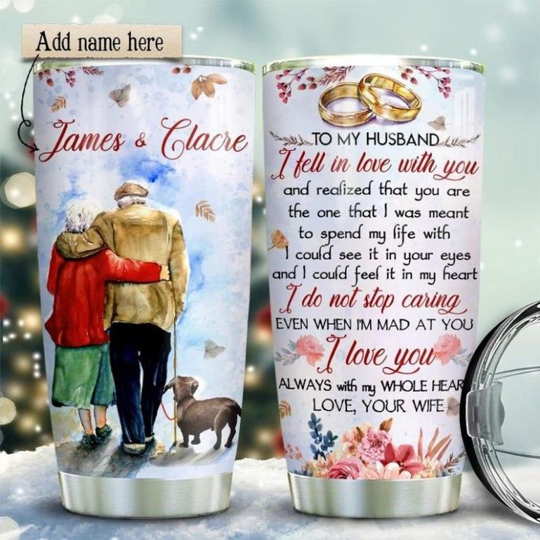 Old Couple Personalized 6 Gift For Lover Day Travel Tumbler